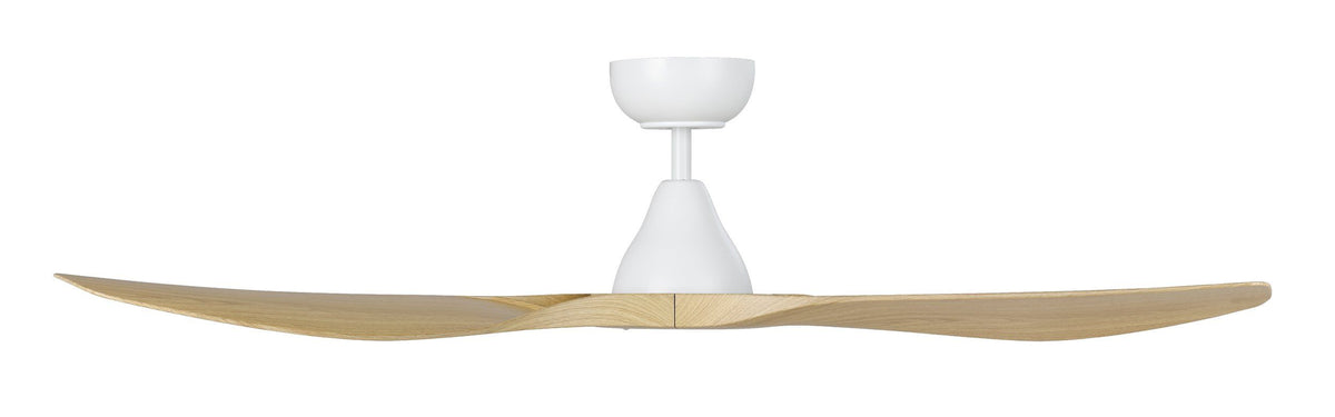 Surf 52"/1320mm 3 Blade White and Oak DC Motor ABS Ceiling Fan