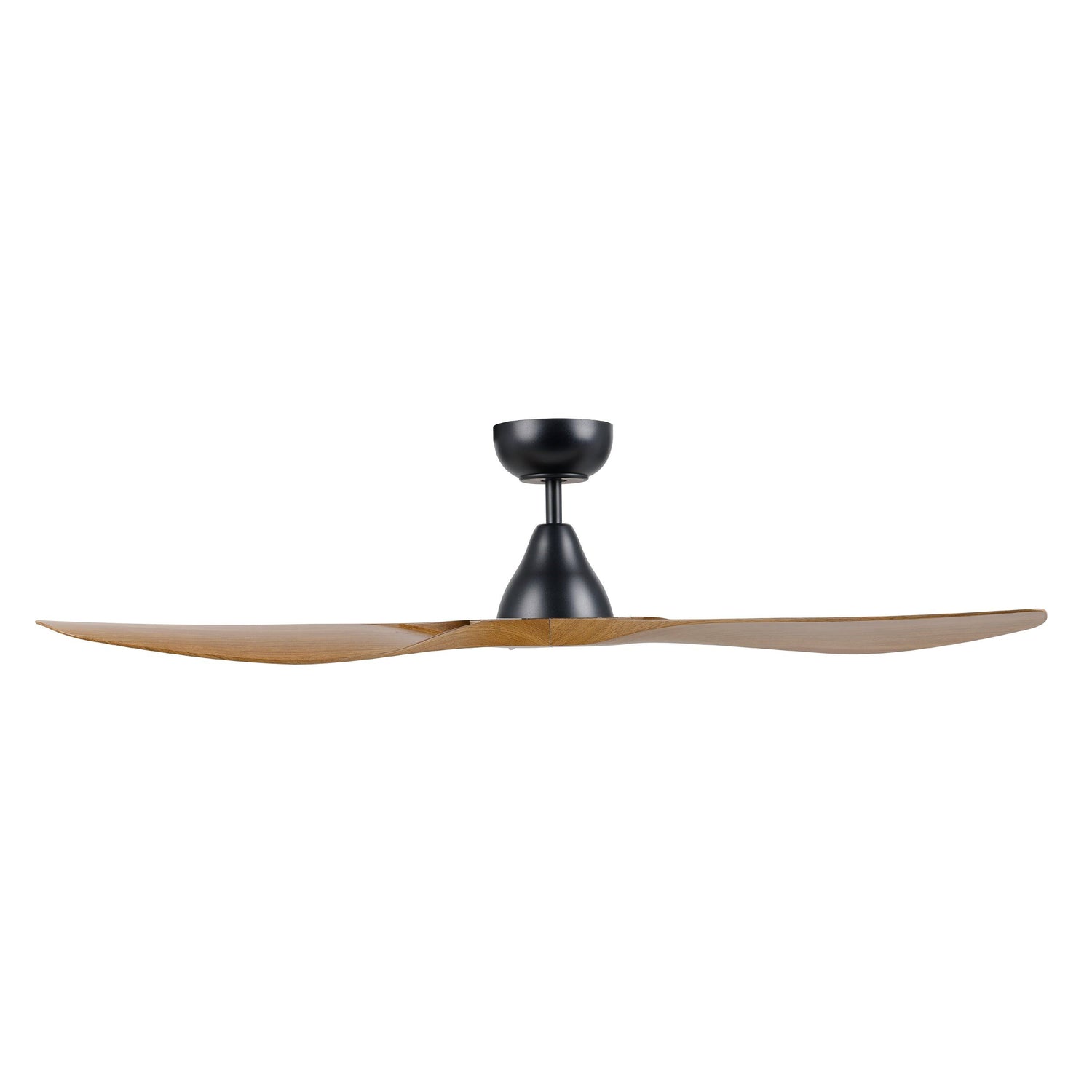 Surf 52&quot;/1320mm 3 Blade Black and Burmese Teak DC Motor ABS Ceiling Fan