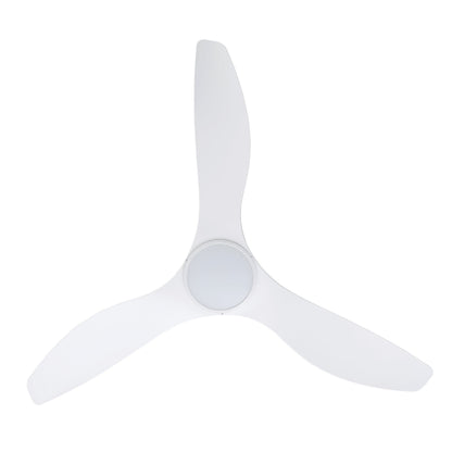 Surf 52&quot;/1320mm 3 Blade White with LED Light DC Motor ABS Ceiling Fan