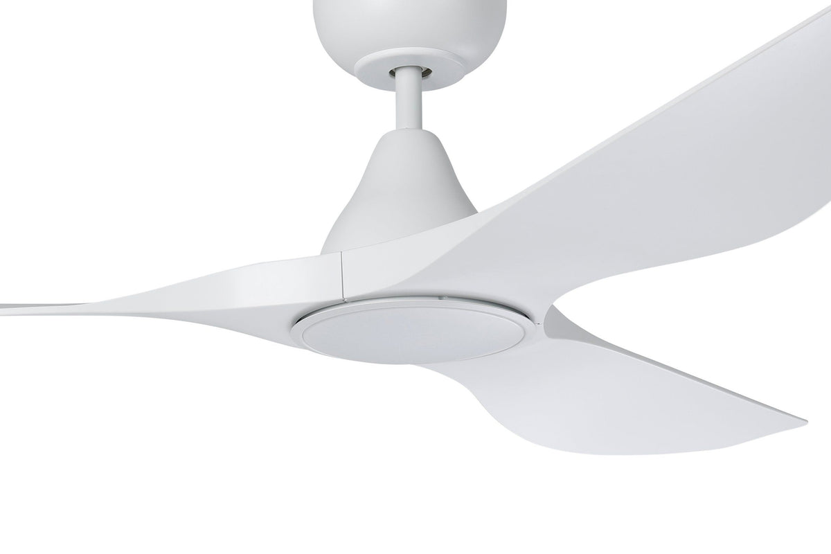 Surf 52"/1320mm 3 Blade White with LED Light DC Motor ABS Ceiling Fan