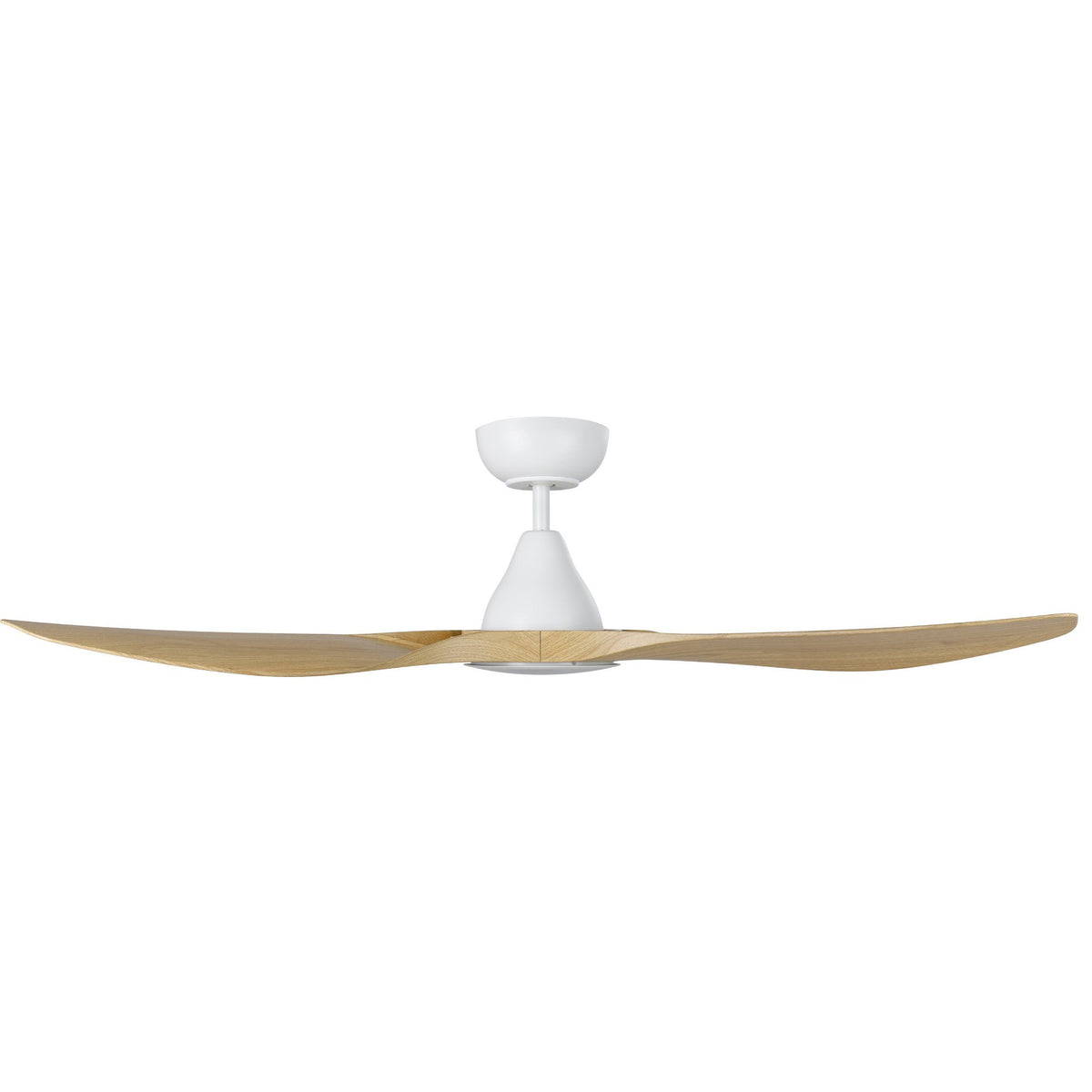 Surf 52"/1320mm 3 Blade White and Oak with LED Light DC Motor ABS Ceiling Fan