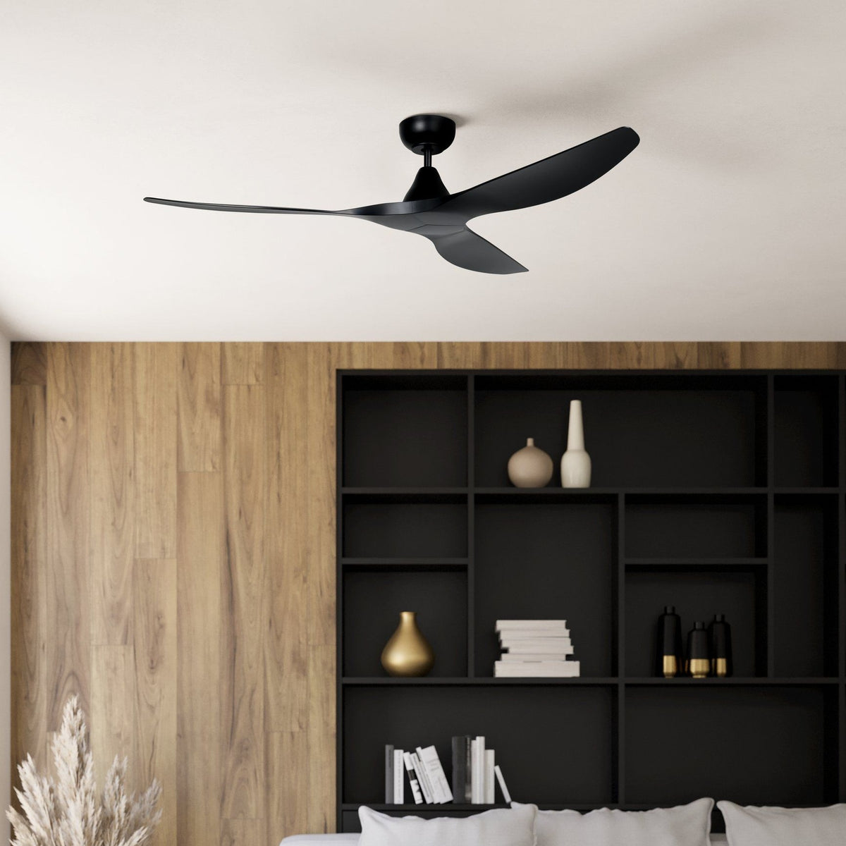 Surf 60"/1520mm 3 Blade Black DC Motor ABS Ceiling Fan