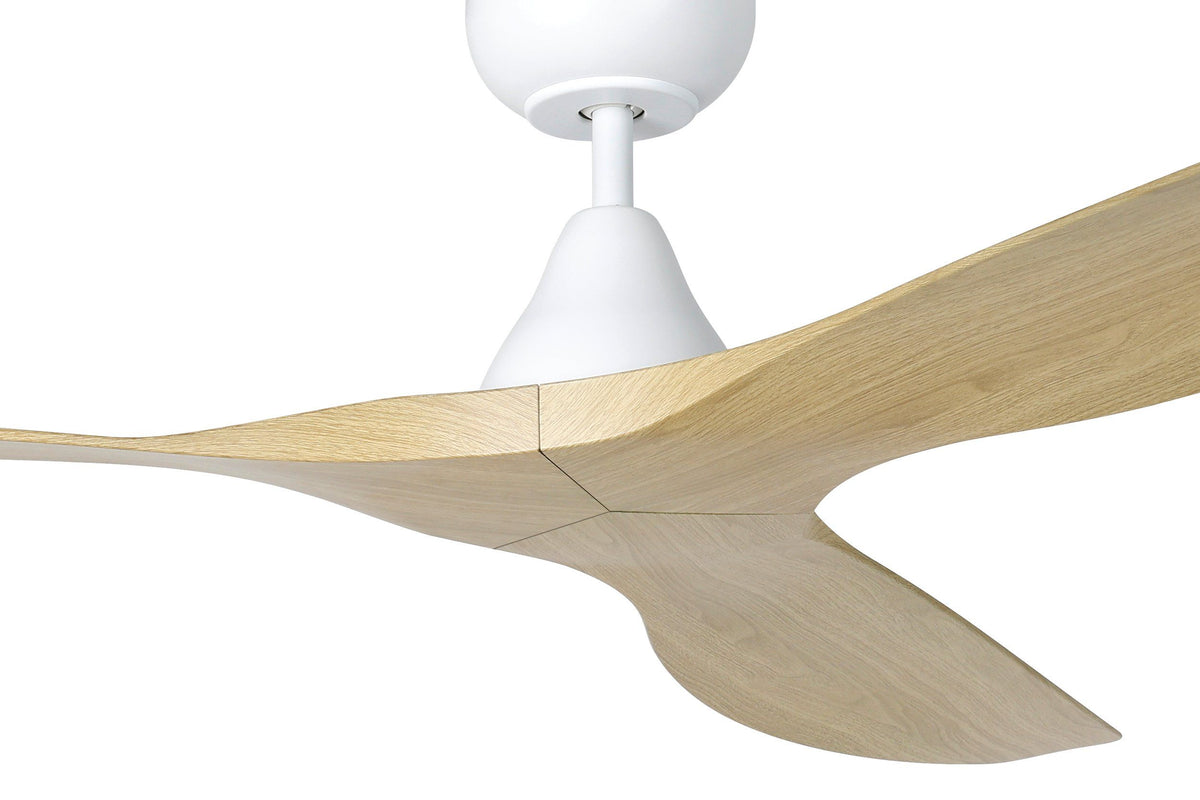 Surf 60"/1520mm 3 Blade White and Oak DC Motor ABS Ceiling Fan