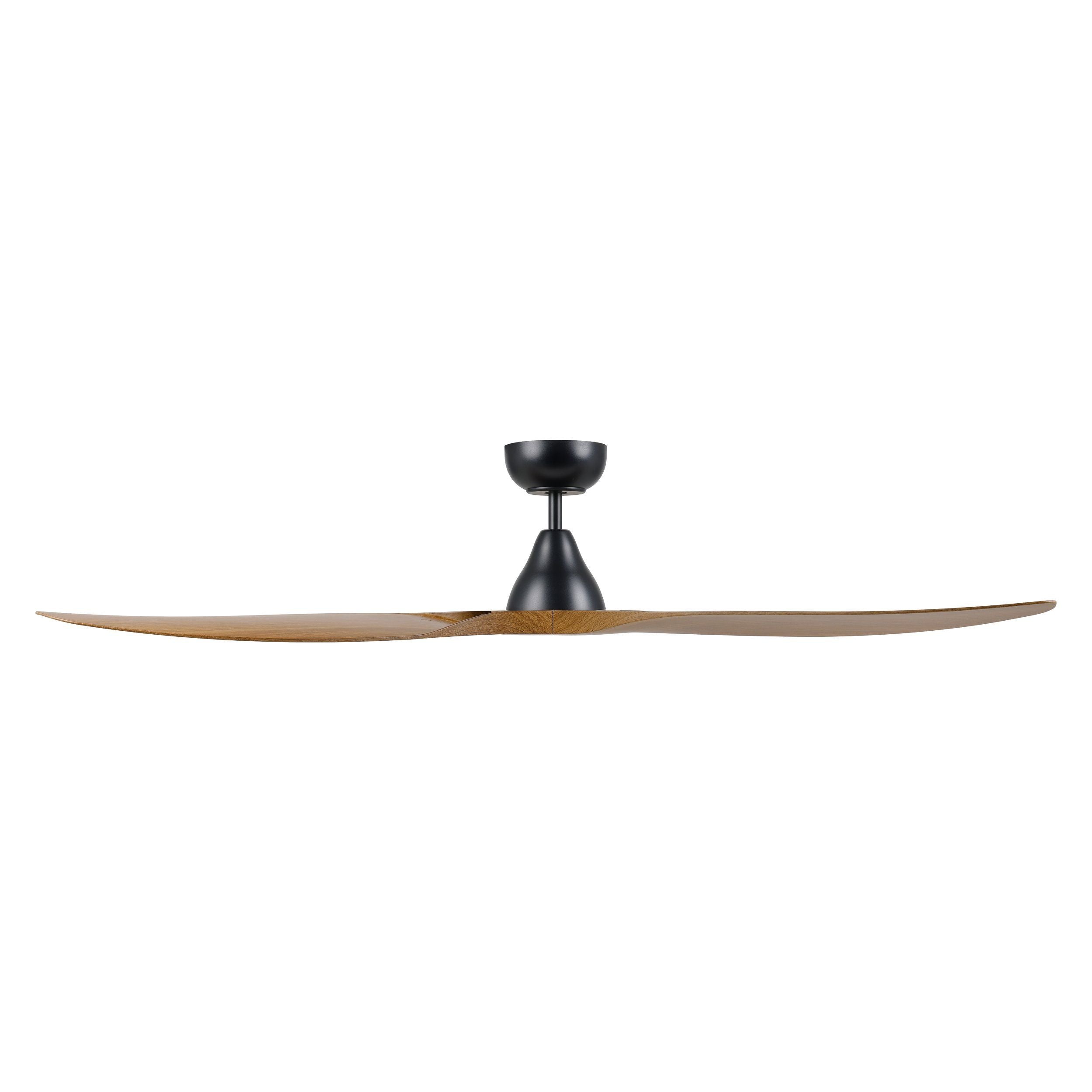 Surf 60&quot;/1520mm 3 Blade Black and Burmese Teak DC Motor ABS Ceiling Fan