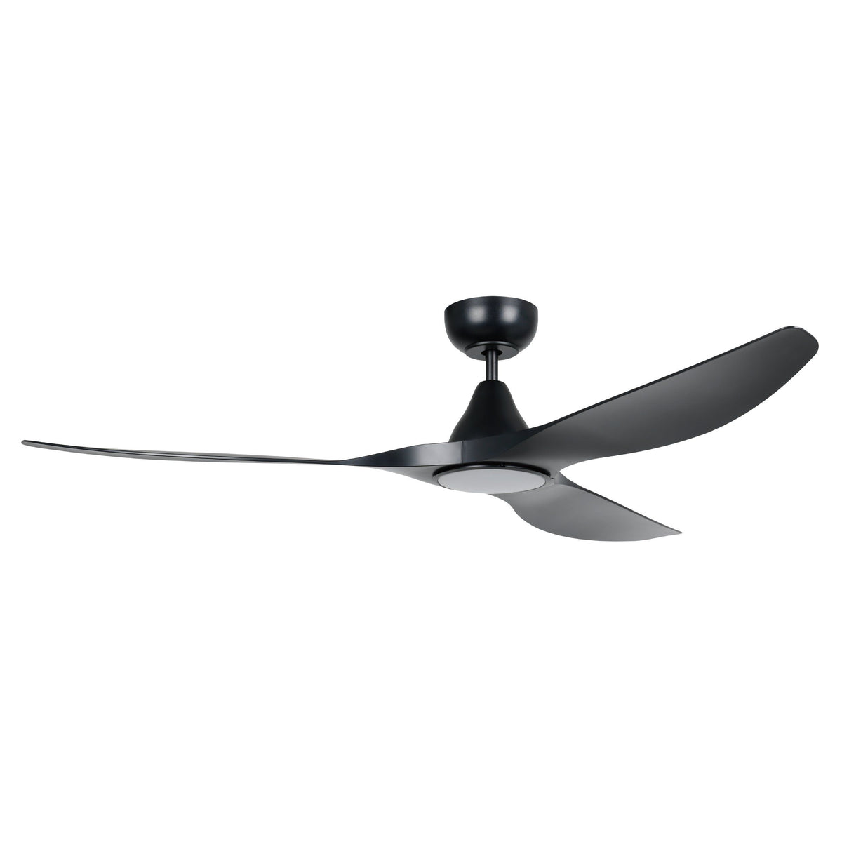 Surf 60"/1520mm 3 Blade Black with LED Light DC Motor ABS Ceiling Fan