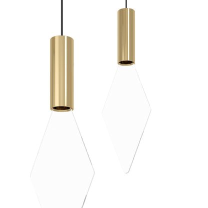 Mirador 10 Light Round Brass and Acrylic Contemporary Feature Pendant