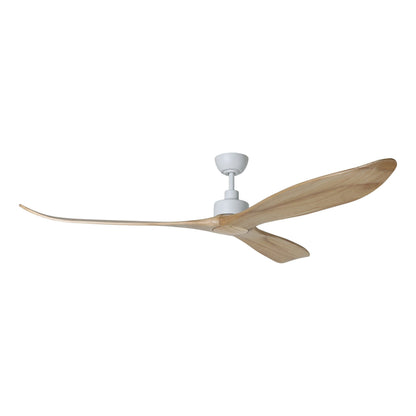 Currumbin White with Natural Timber 80&quot;/203cm DC Motor Ceiling Fan
