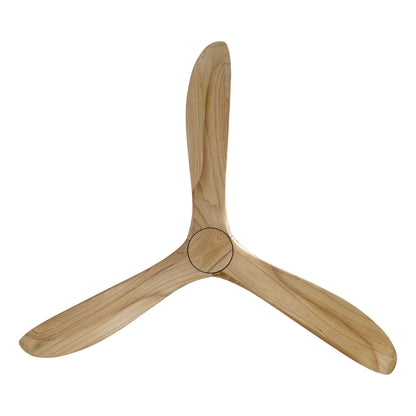 Currumbin White with Natural Timber 80&quot;/203cm DC Motor Ceiling Fan