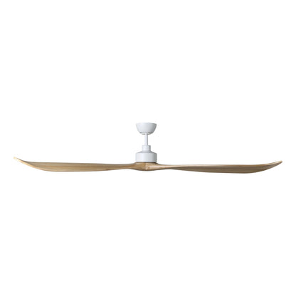 Currumbin White with Natural Timber 80&quot;/203cm DC Motor Ceiling Fan