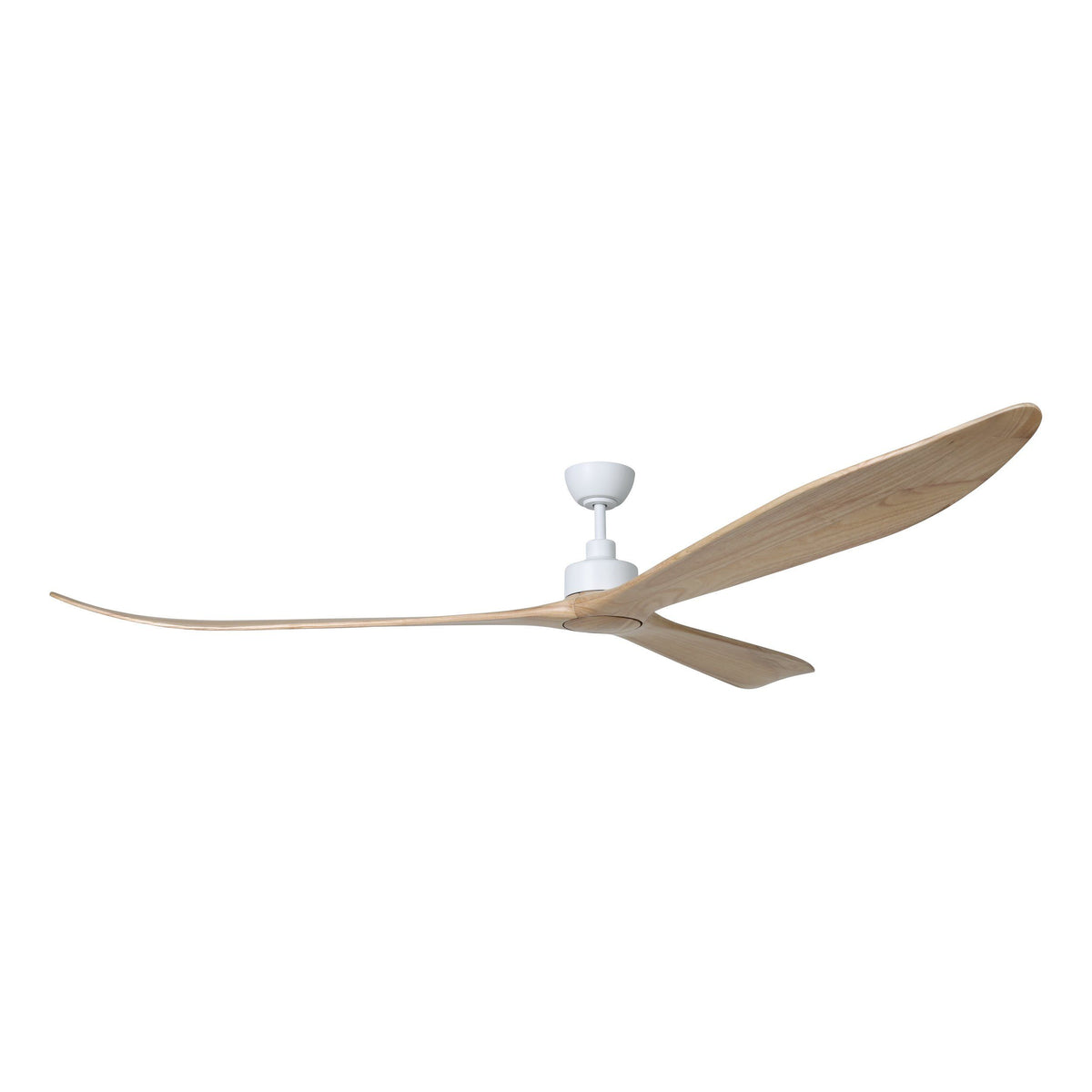 Currumbin White with Natural Timber 100"/254cm DC Motor Ceiling Fan
