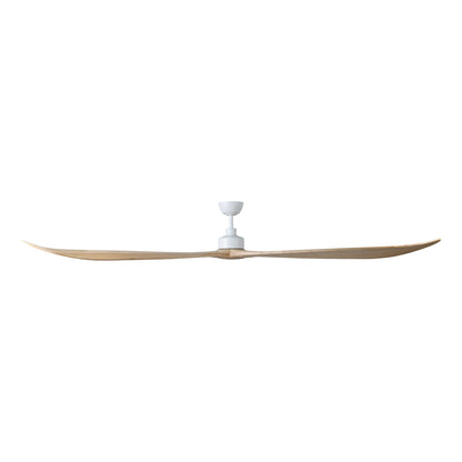 Currumbin White with Natural Timber 100&quot;/254cm DC Motor Ceiling Fan