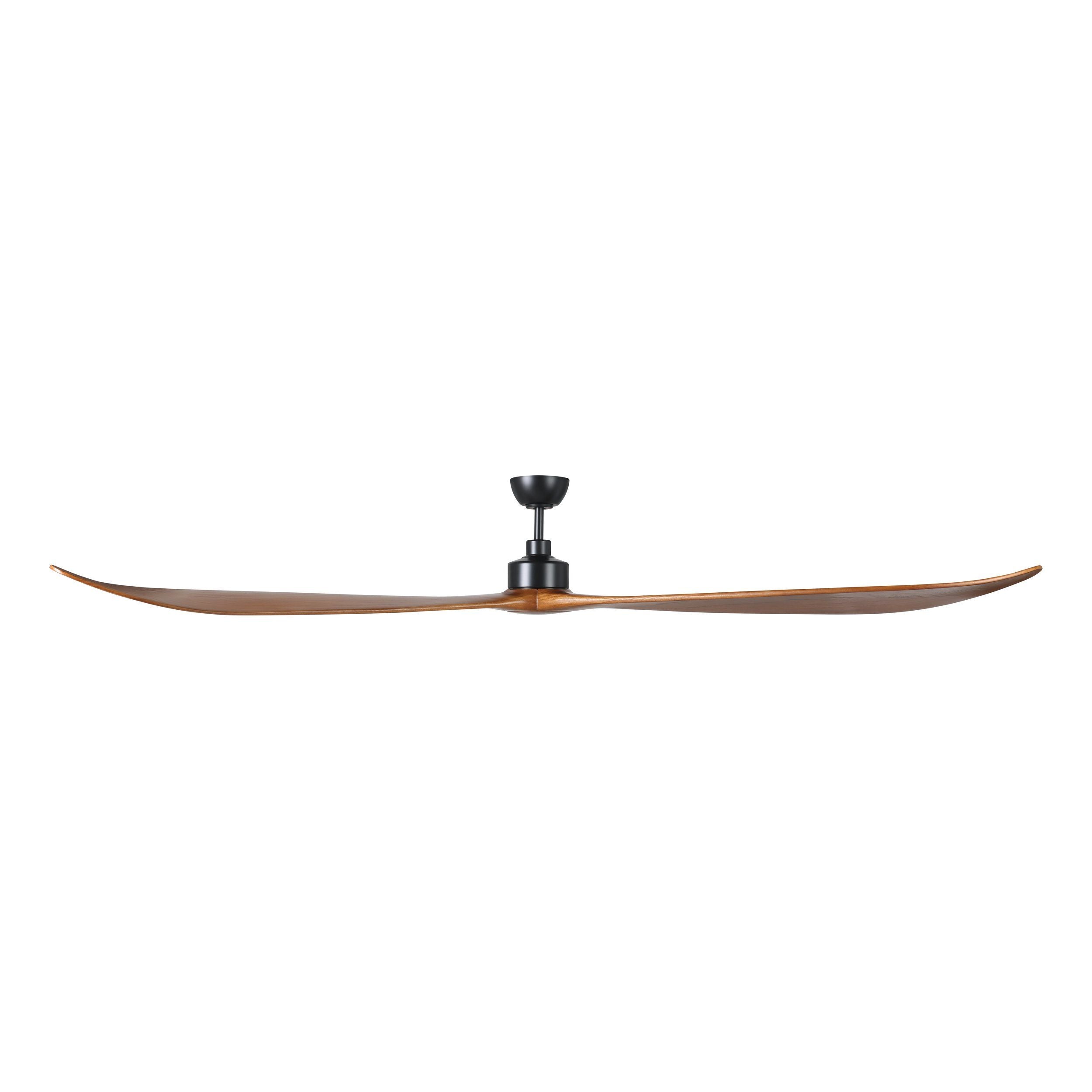 Currumbin Black with Merbau Timber 100&quot;/254cm DC Motor Ceiling Fan