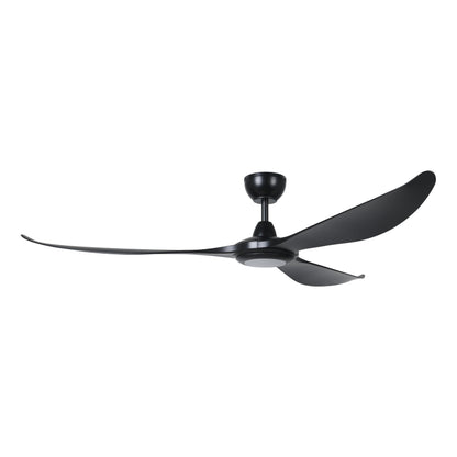 Kurrawa 72&quot;/183cm Black with LED Light IP55 DC Motor Ceiling Fan