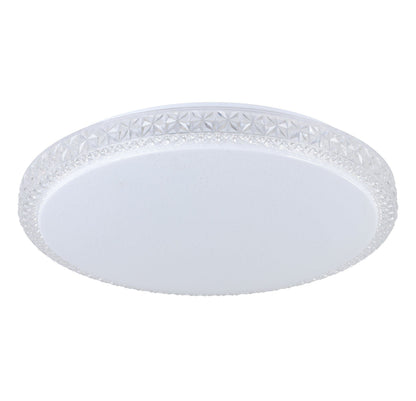 Delilah 24w Crystal-Look LED Tri-Colour Oyster