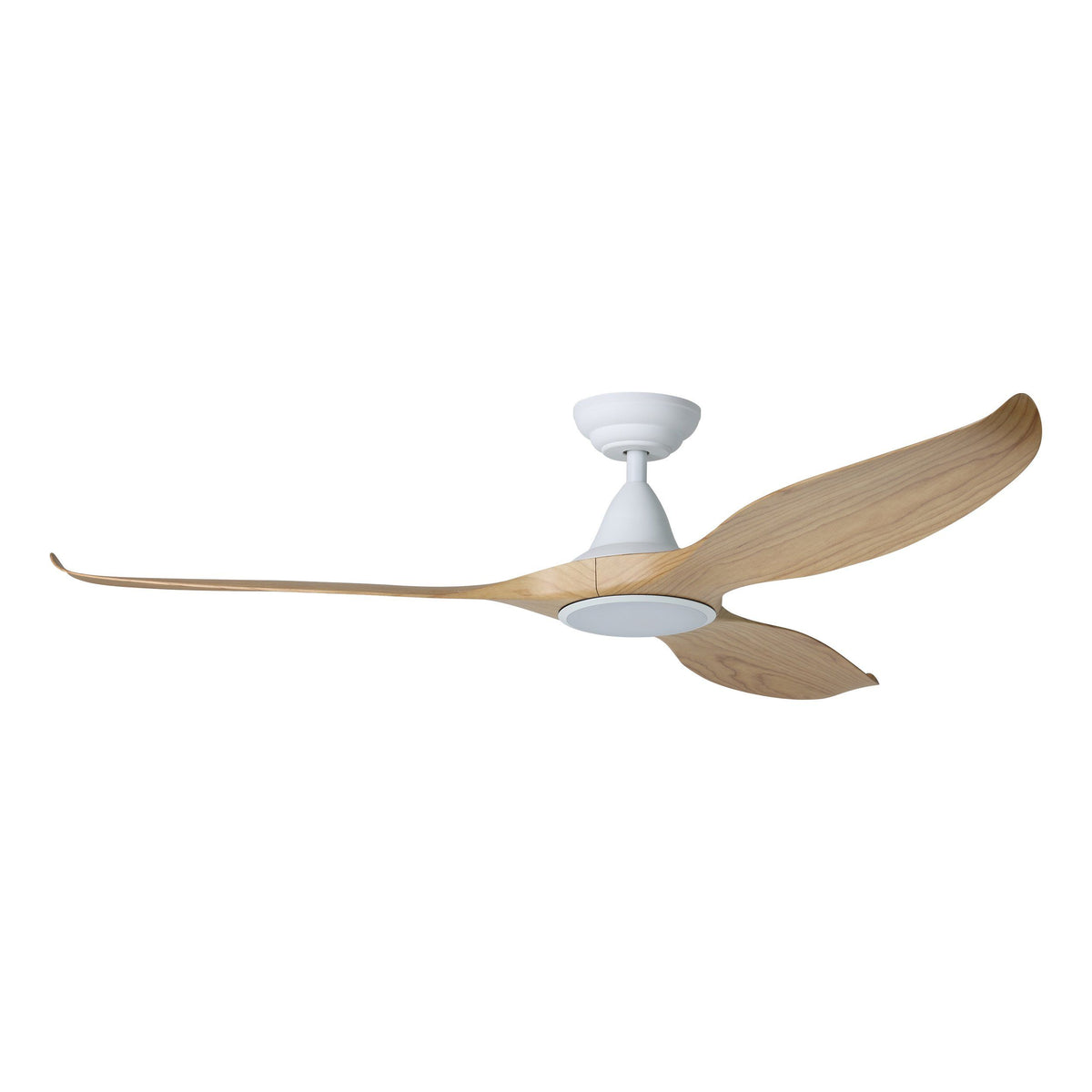 Noosa 60"/152cm Blackbutt and White with LED Light DC Motor Ceiling Fan