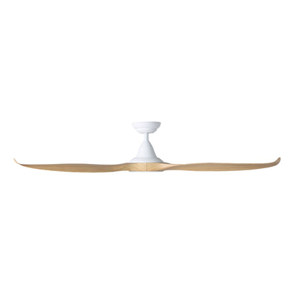 Noosa 60&quot;/152cm Blackbutt and White with LED Light DC Motor Ceiling Fan