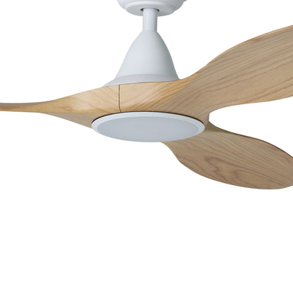 Noosa 60&quot;/152cm Blackbutt and White with LED Light DC Motor Ceiling Fan