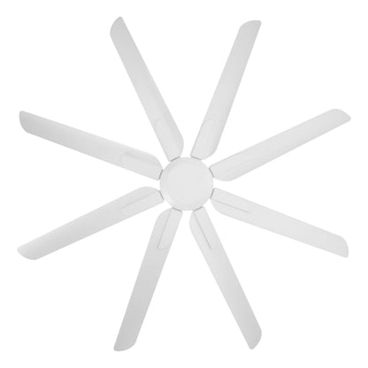 Santorini 66"/1670mm 8 Blade White DC Motor ABS Ceiling Fan
