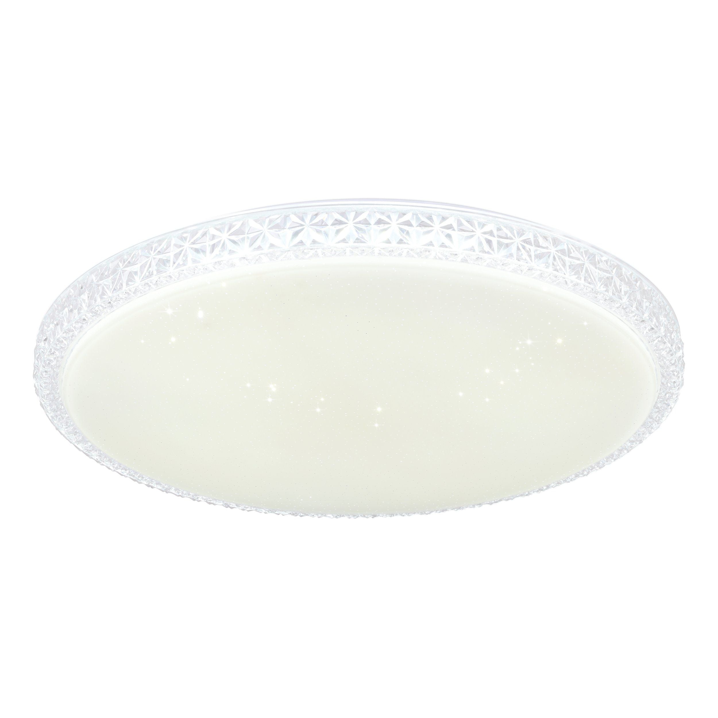 Delilah 36w Crystal-Look LED Tri-Colour Oyster