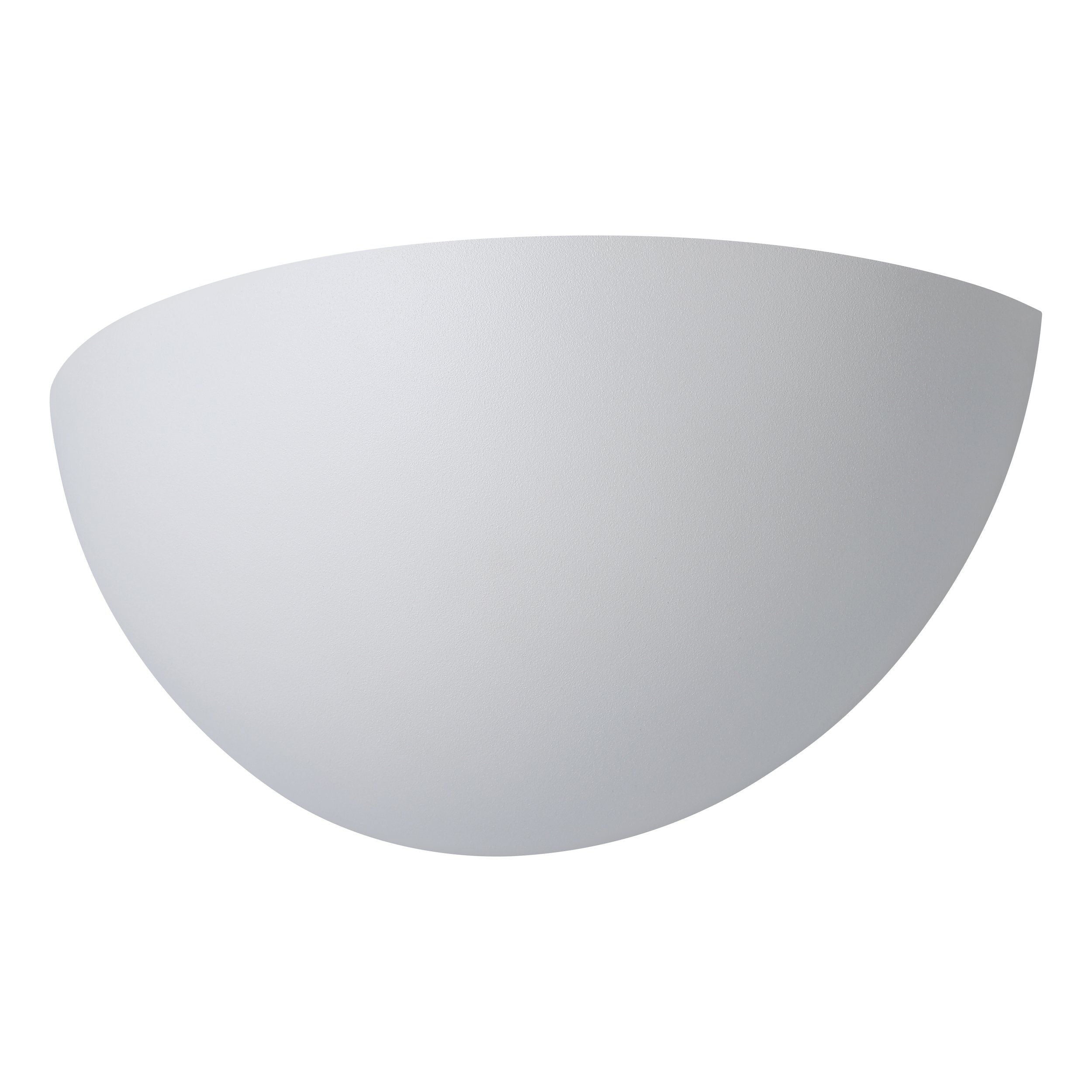 Tanura White Modern Round Up Light Indoor Wall Sconce