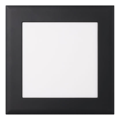 Samba Black Square Tri-Colour LED Bathroom Exhaust Fan