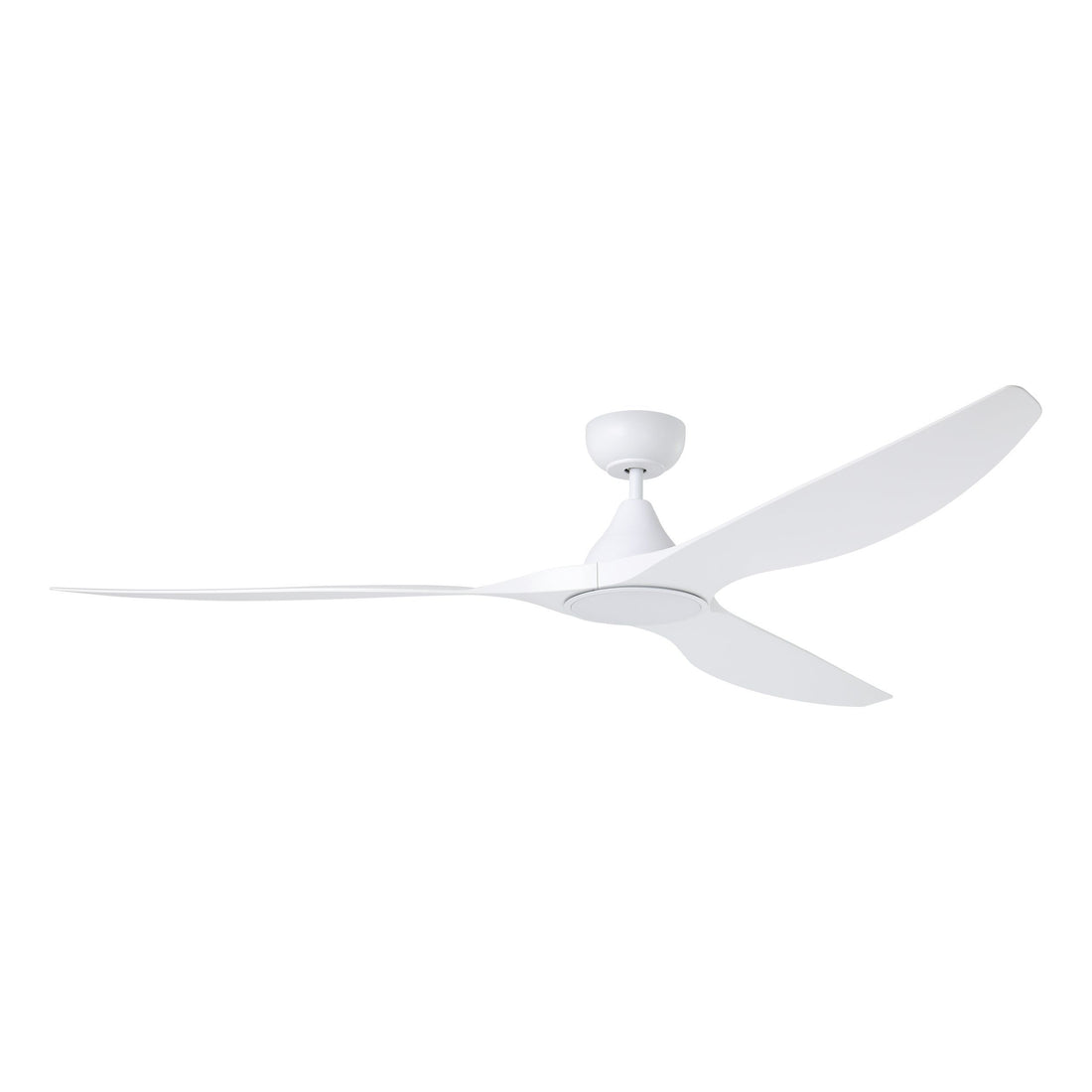 Surf 72"/1829mm 3 Blade White with LED DC Motor ABS Ceiling Fan