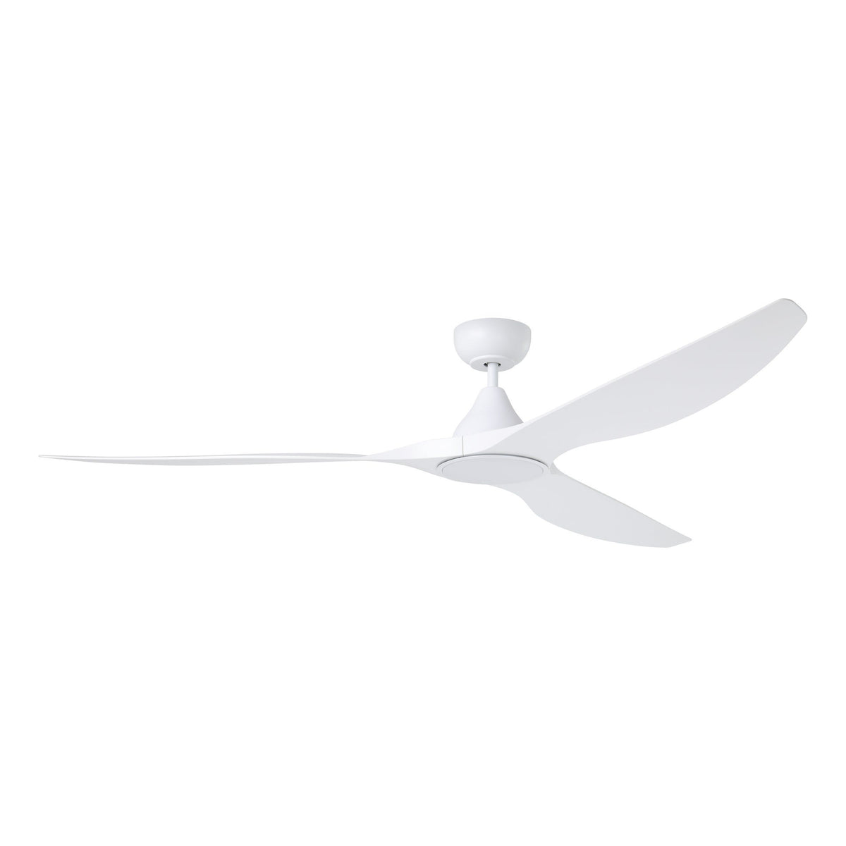 Surf 72"/1829mm 3 Blade White with LED DC Motor ABS Ceiling Fan