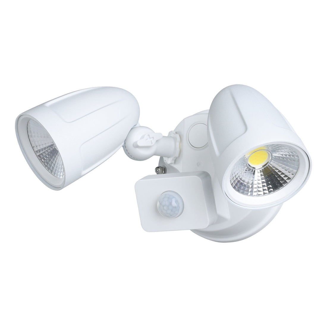 Chopper-2 2 Light White with Sensor Aluminium Exterior Security Spot Light