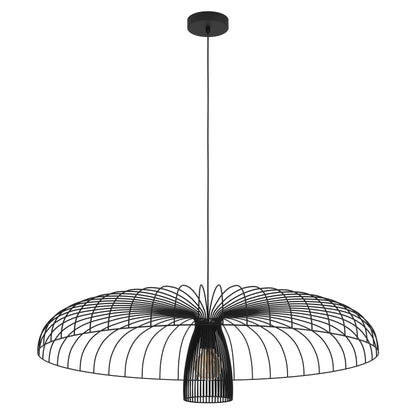 Champerico 98.5cm Black Mesh Cage Modern Industrial Pendant