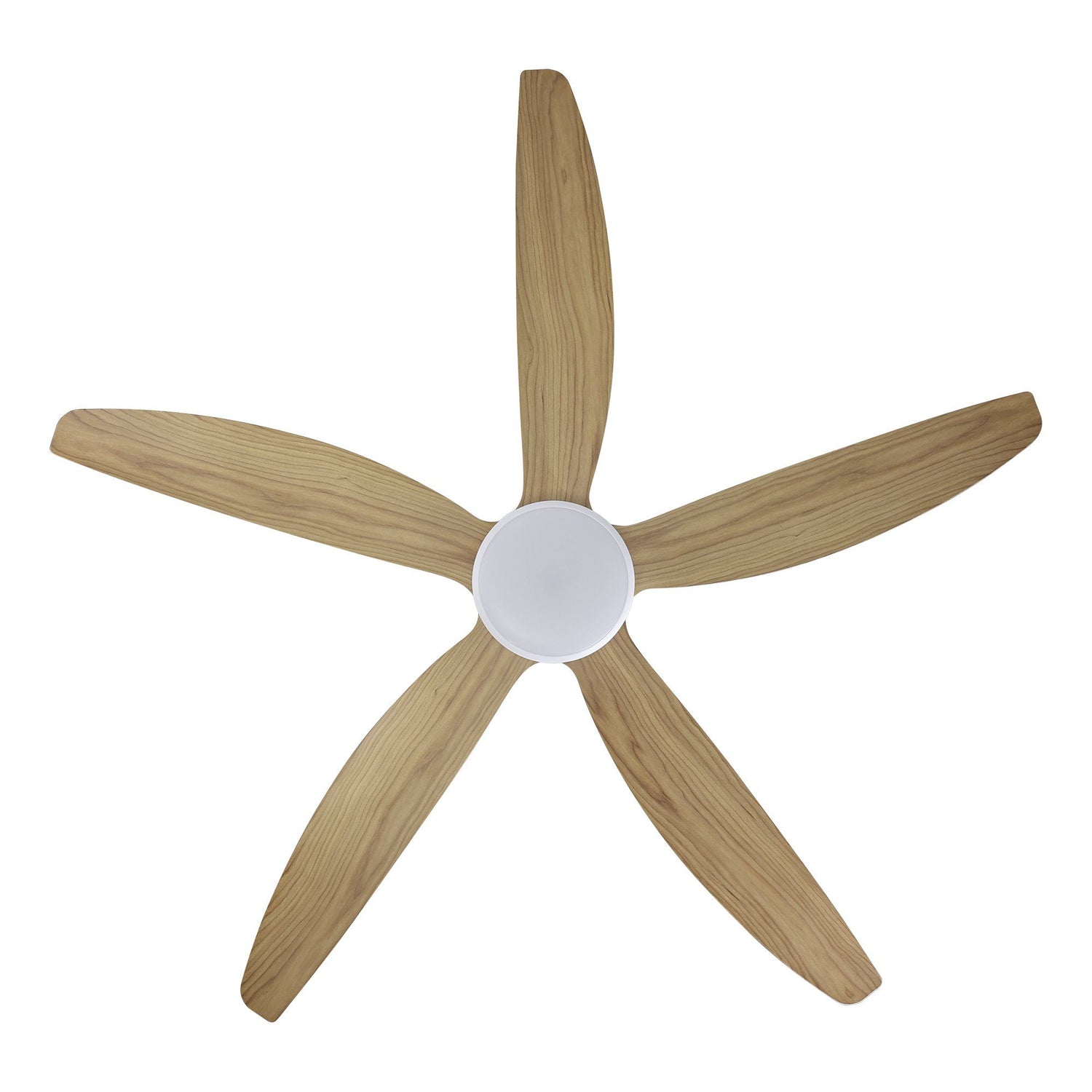 Miami 60"/1520mm 5 Blade White and Blackbutt with LED DC Motor ABS Ceiling Fan