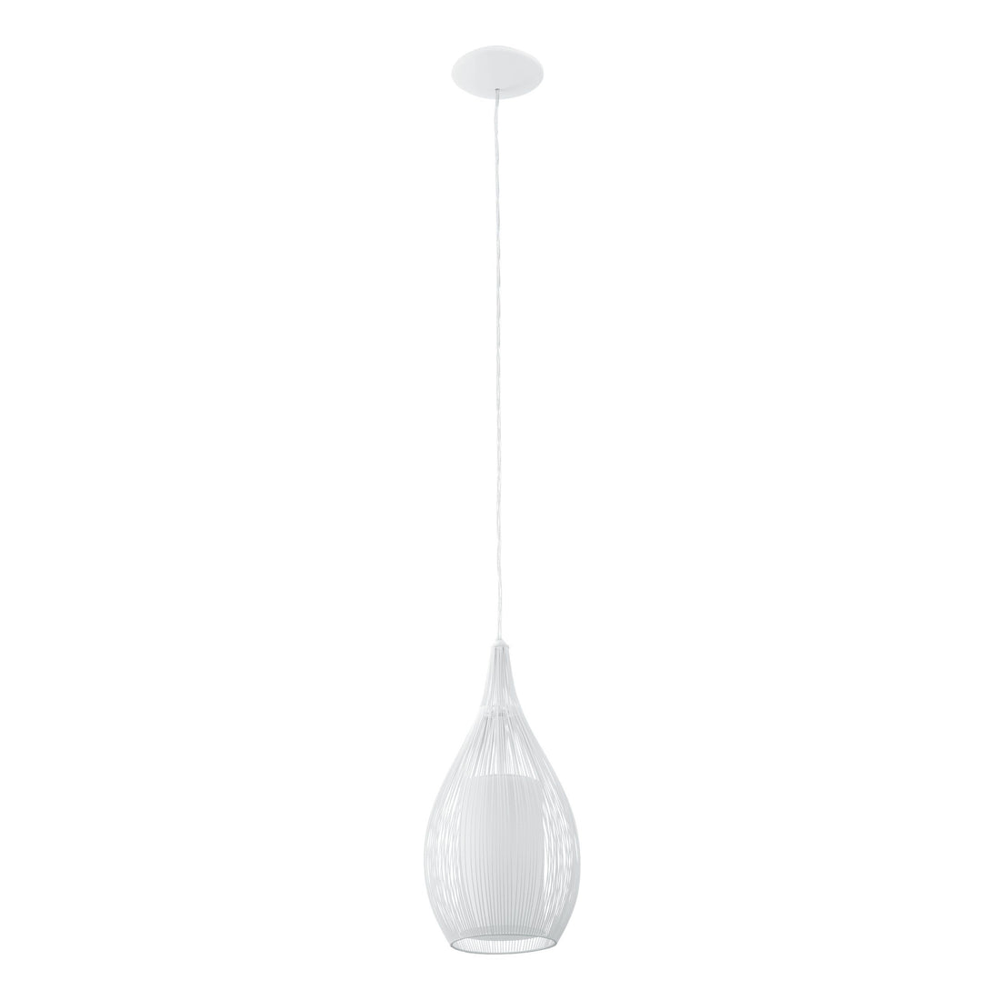 Razoni Small White Bottle Cage Pendant