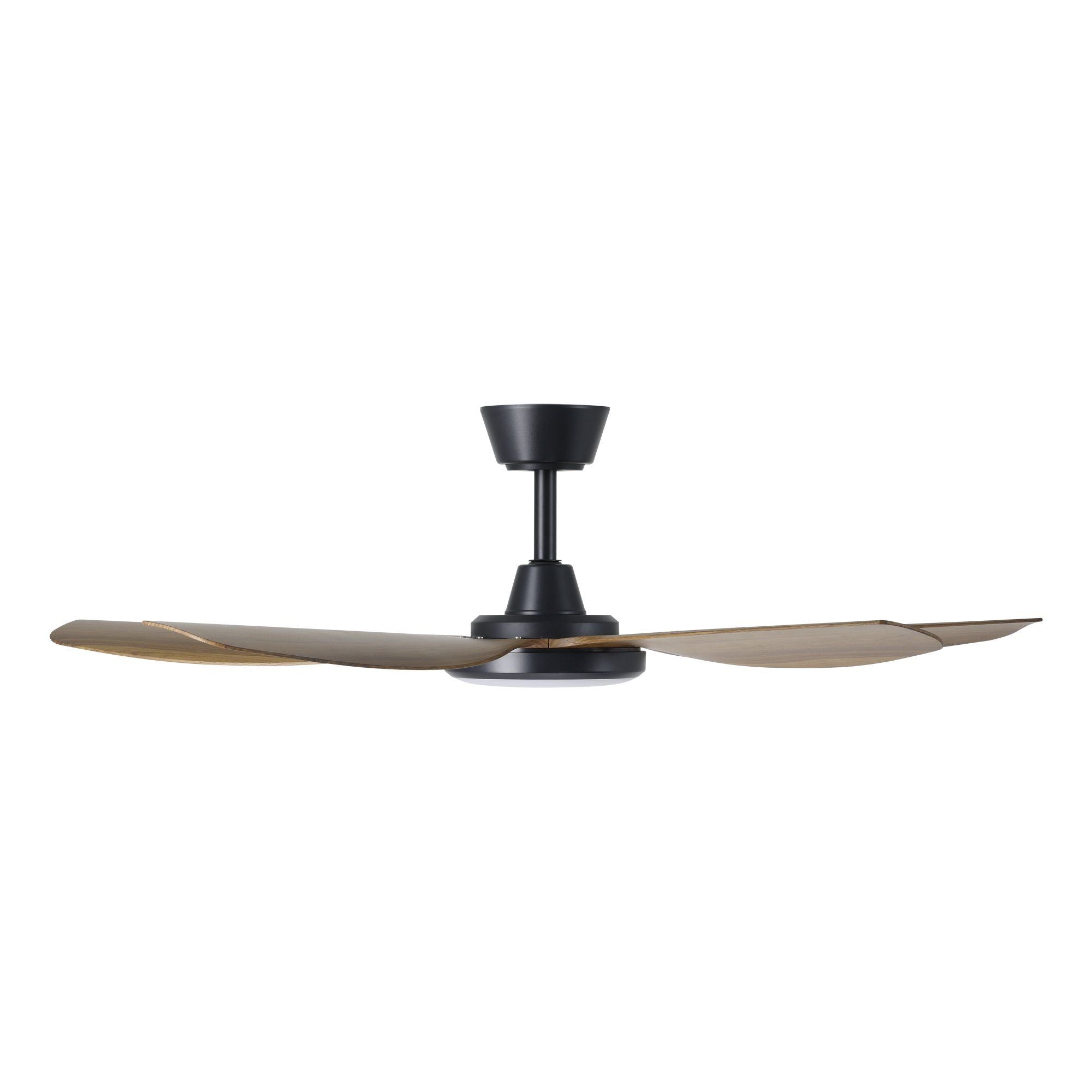 Miami 48"/1220mm 5 Blade Black and Teak with LED DC Motor ABS Ceiling Fan