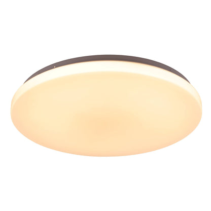 Diego 24w White with Sensor Tri-colour LED Flush Ceiling Oyster Light