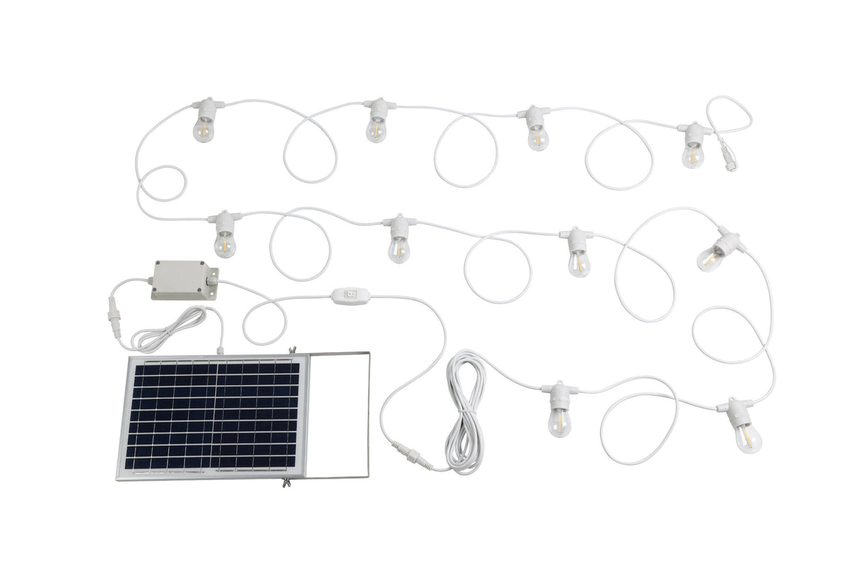 Festoon Solar White with 10-Light Warm White Kit