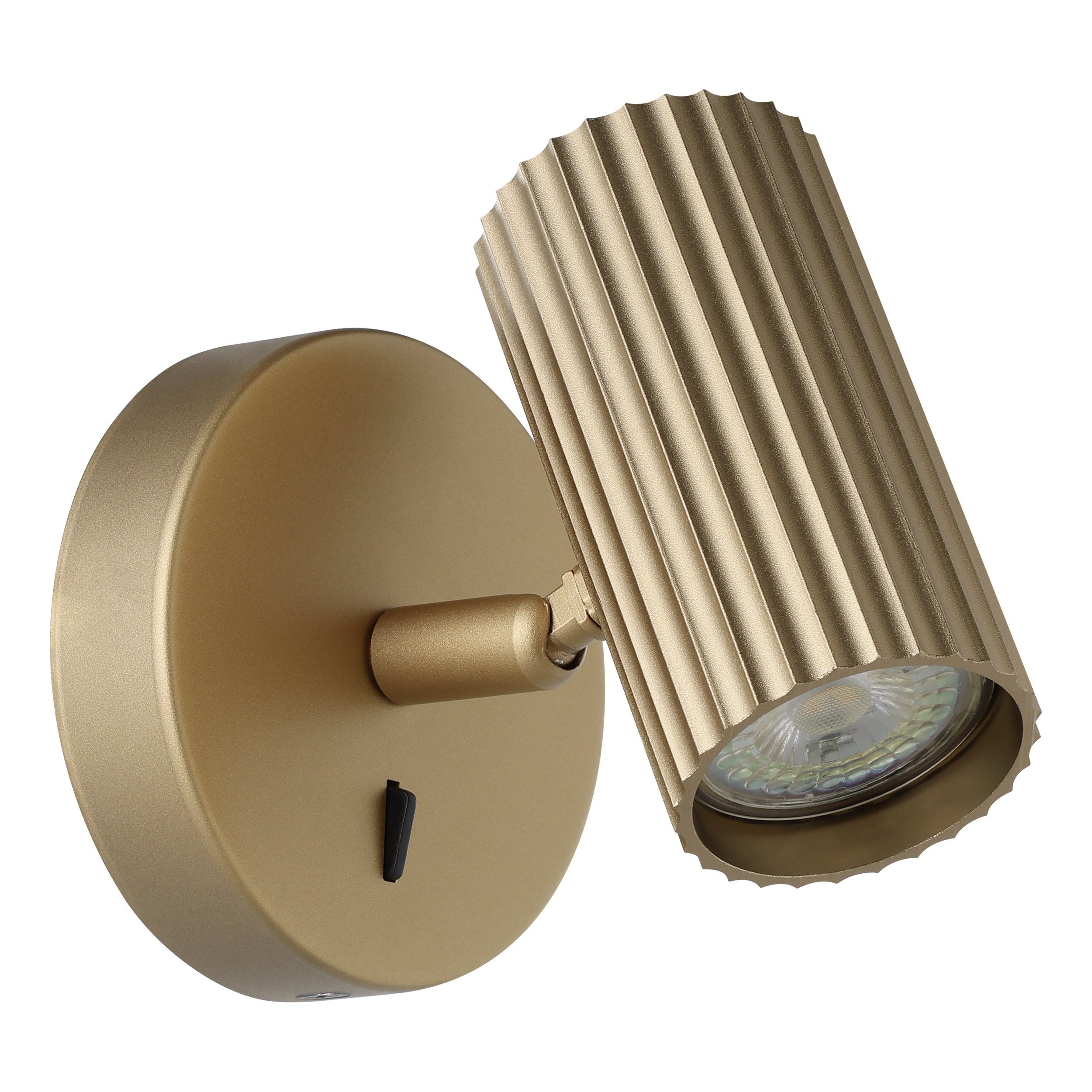 Portillo 1 Light Brass Indoor Spot Light Contemporary Wall Light