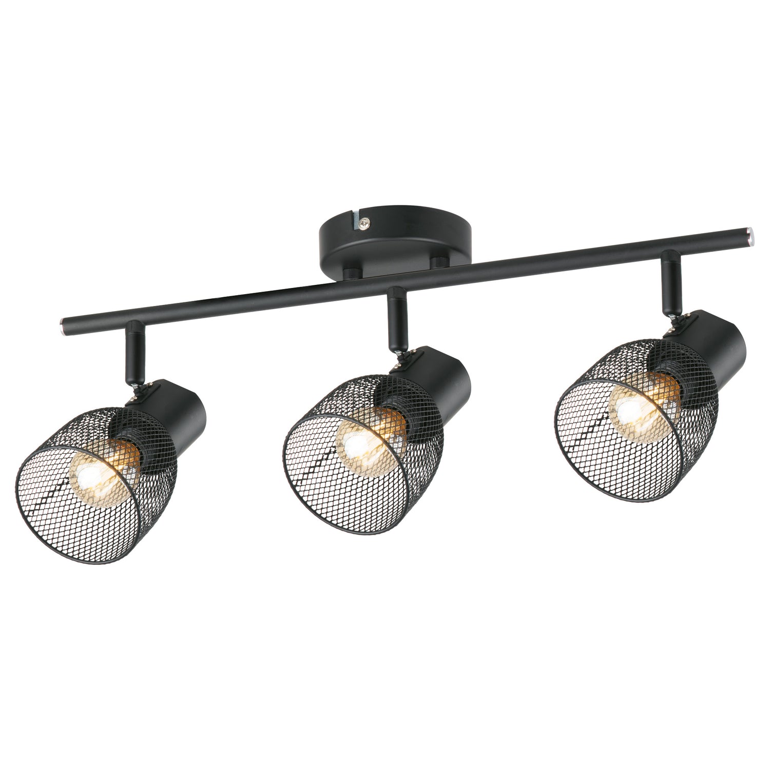 Emily Black Mesh 3 Light Bar Modern Spotlight