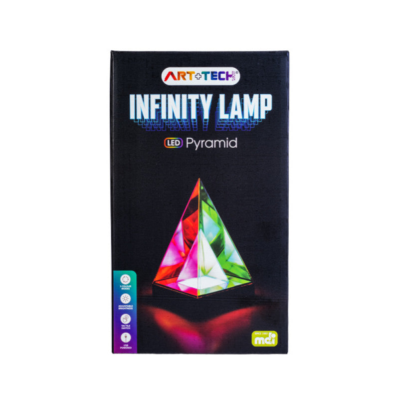 Pyramid Infinity Multicolour Illusion Lamp