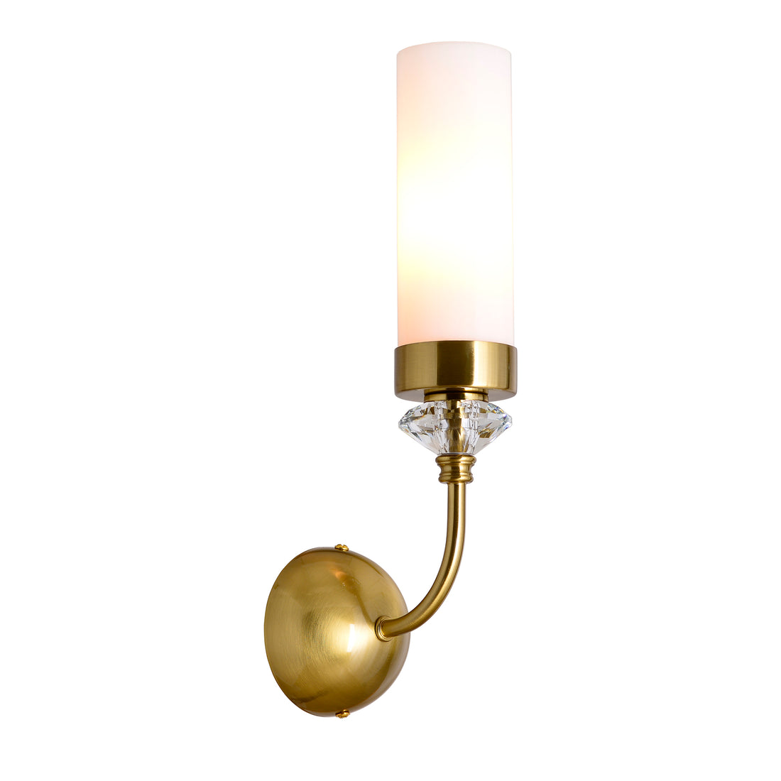 Alexandra Brass With White Shade Classic Provincial Wall Light