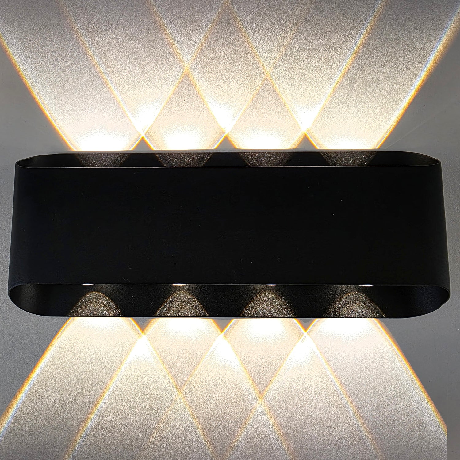 Alonte 235 Black Up and Down Tri-Colour LED Contemporary Exterior