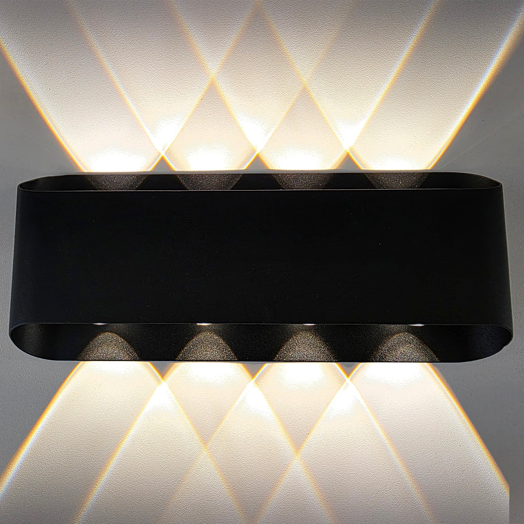 Alonte 235 Black Up and Down Tri-Colour LED Contemporary Exterior