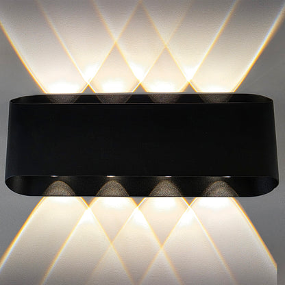 Alonte 235 Black Up and Down Tri-Colour LED Contemporary Exterior