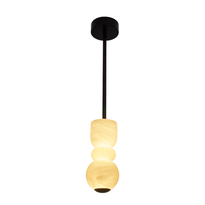 Bianca 120 3 Light Black with Alabaster Tri-Colour Modern Pendant