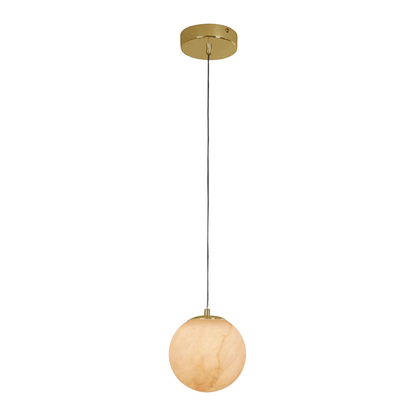 Bianca 150 1 Light Gold with Alabaster Modern Pendant