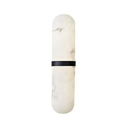 Brandi Black and Marble-Look 40cm Tri-Colour LED Indoor Wall Light