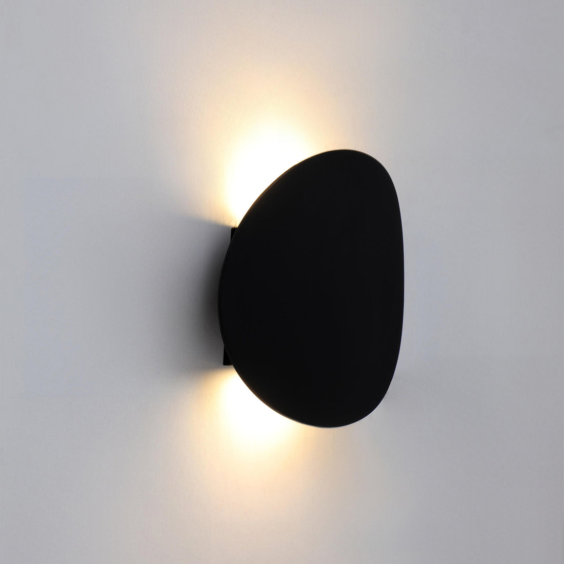 Brent Black Modern Up and Down Outdoor Wall Light
