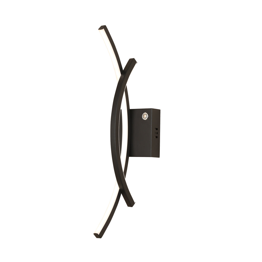 Catania Black Tri-Colour Remote-Controlled LED Contemporary Wall Light