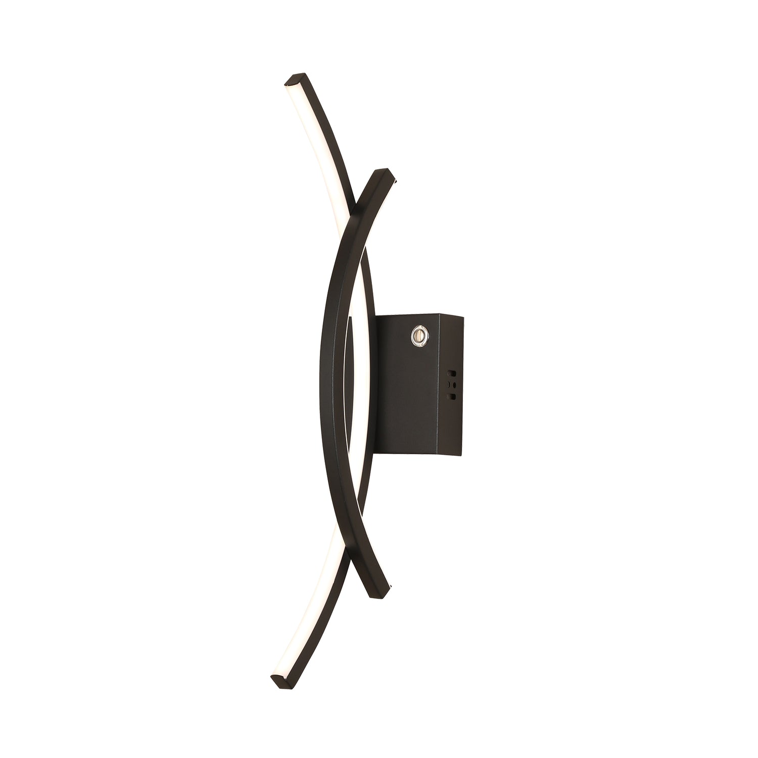 Catania Black Tri-Colour Remote-Controlled LED Contemporary Wall Light