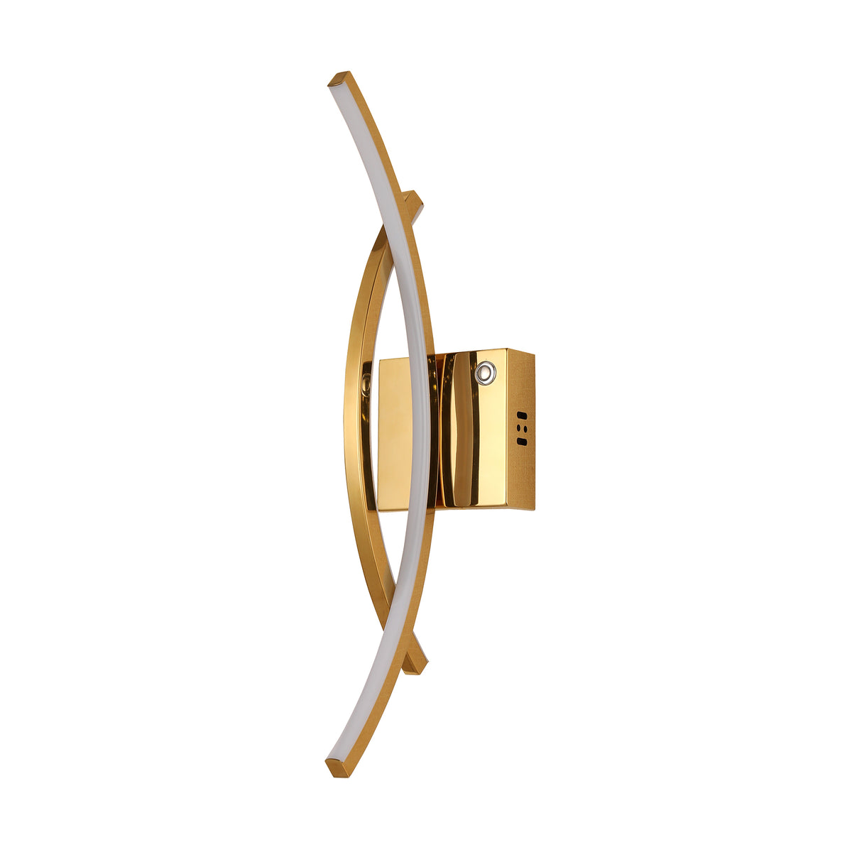 Catania Gold Tri-Colour Remote-Controlled LED Contemporary Wall Light