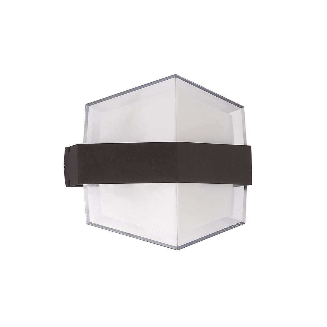 Conway Antique Bronze and Acrylic 2 Light Tri-Colour LED Contemporary Exterior