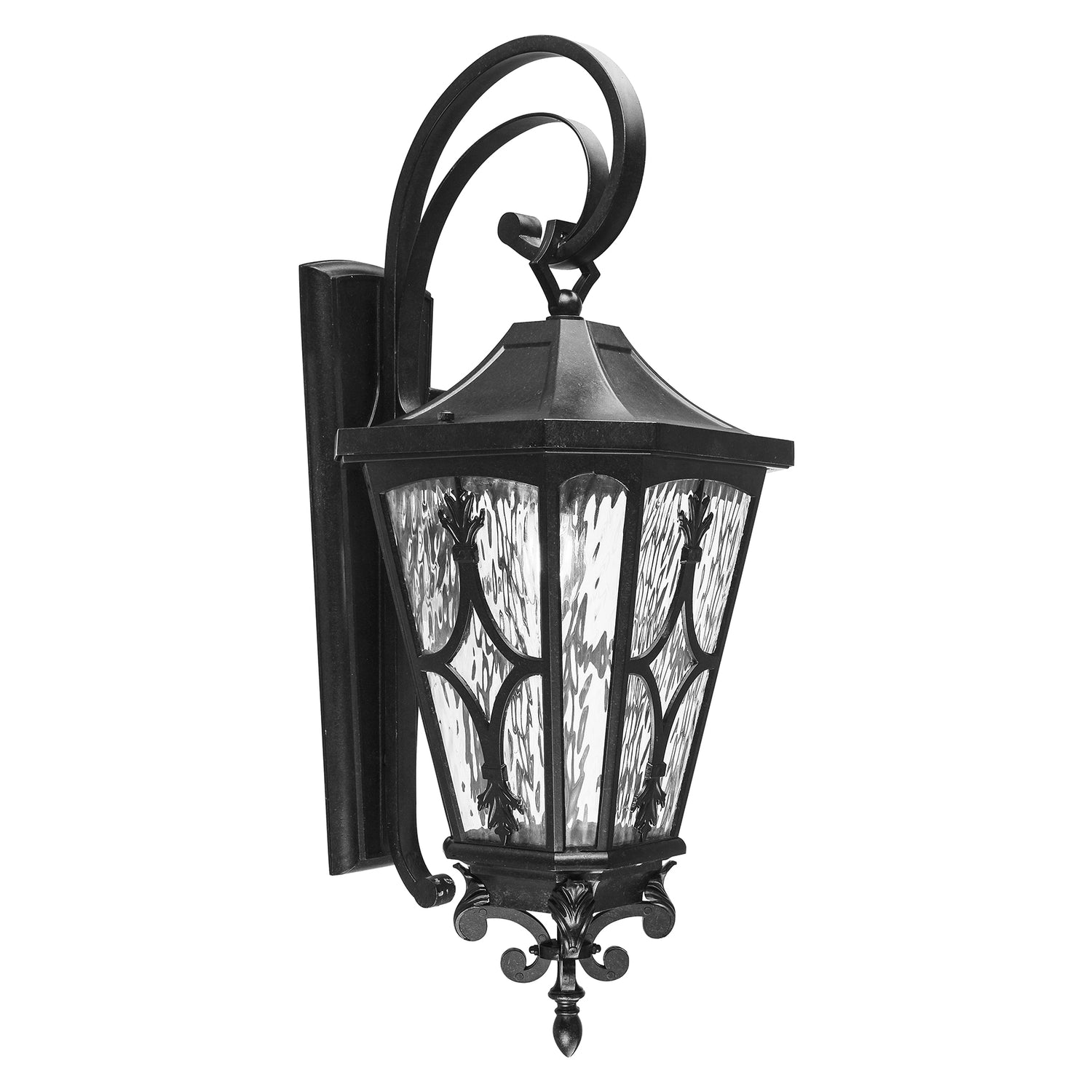 Enfield Medium Black Traditional Outdoor Coach Light